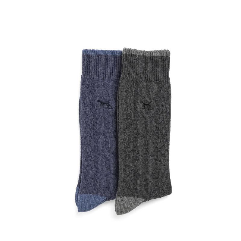 Rodd & Gunn Dunedin Cable Sock 2 Pack image number 4